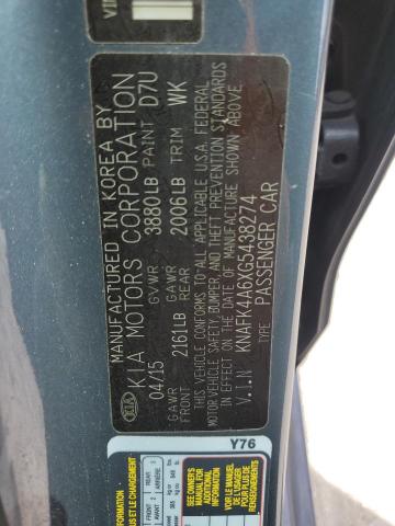 2016 KIA FORTE LX KNAFK4A6XG5438274