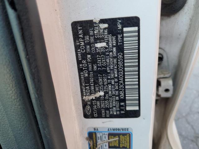 2016 HYUNDAI TUCSON LIM KM8J3CA40GU098590