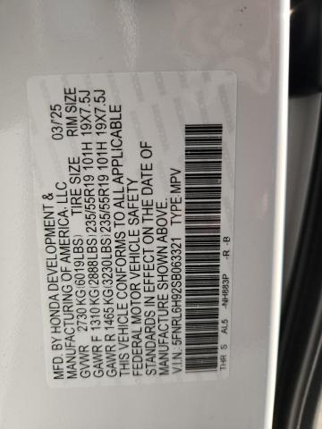 2025 HONDA ODYSSEY ELITE 5FNRL6H92SB063321