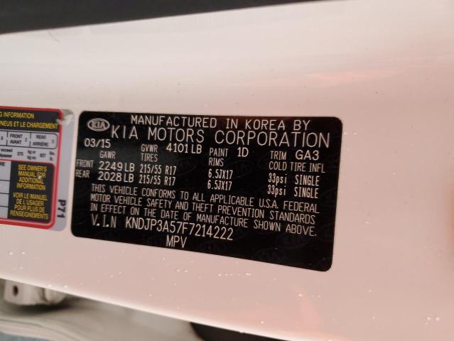 2015 KIA SOUL + KNDJP3A57F7214222