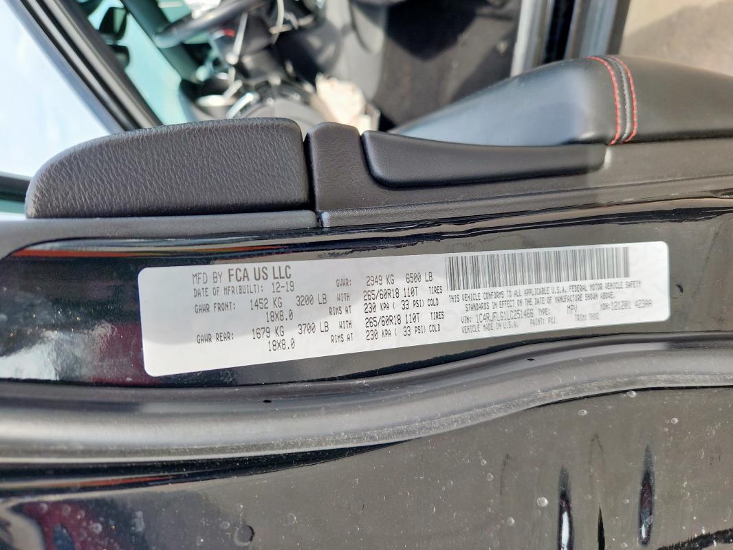 2020 JEEP GRAND CHER - 1C4RJFLG1LC251466