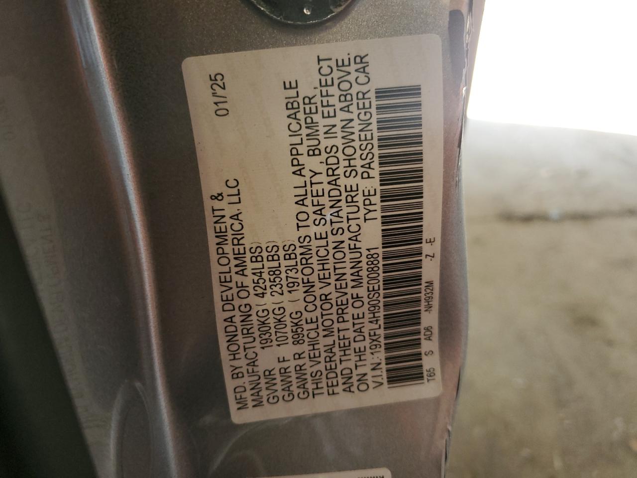 HONDA CIVIC SPORT TOURING