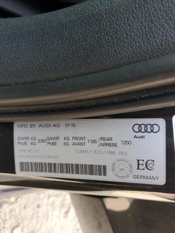 2016 AUDI A6 QUATTRO WAUJFAFCXGN139430
