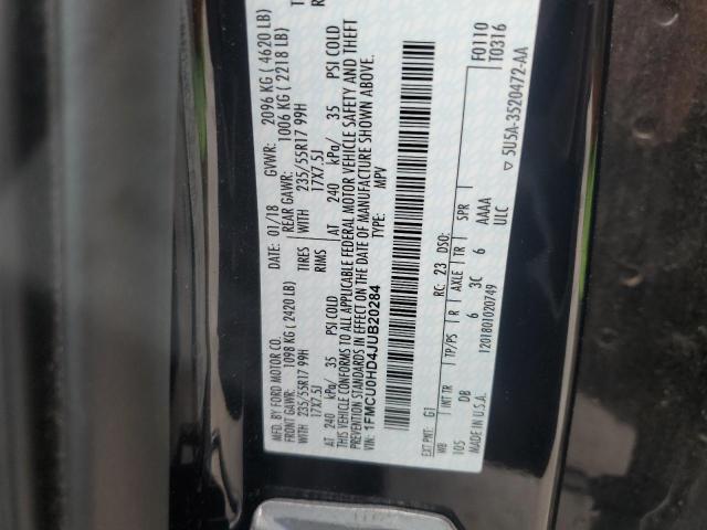 2018 FORD ESCAPE SEL 1FMCU0HD4JUB20284