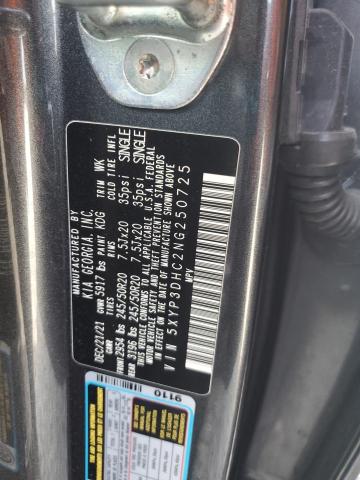 2022 KIA TELLURIDE 5XYP3DHC2NG250725