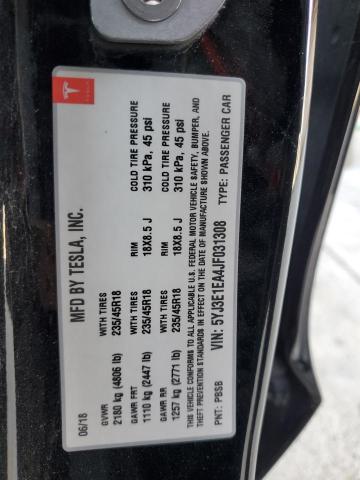 2018 TESLA MODEL 3 5YJ3E1EA4JF031308