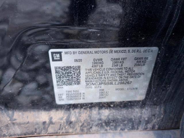 2020 CHEVROLET TRAX 1LT 3GNCJPSB8LL288267