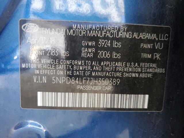 2018 HYUNDAI ELANTRA SEL - 5NPD84LF7JH350389