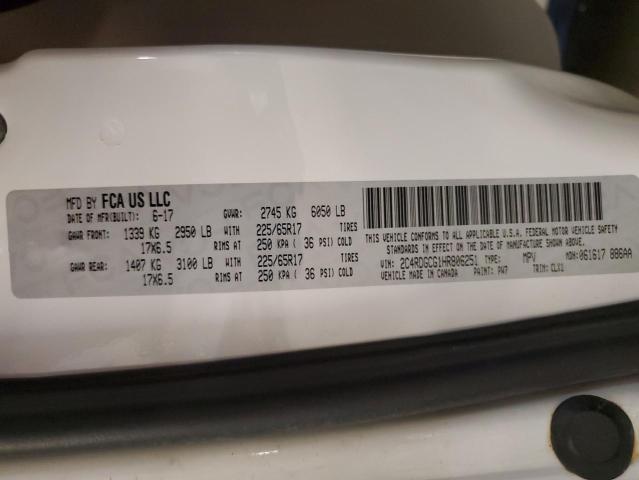 2017 DODGE GRAND CARA 2C4RDGCG1HR806251