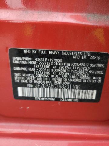 2017 SUBARU CROSSTREK - JF2GPABC3H8201106