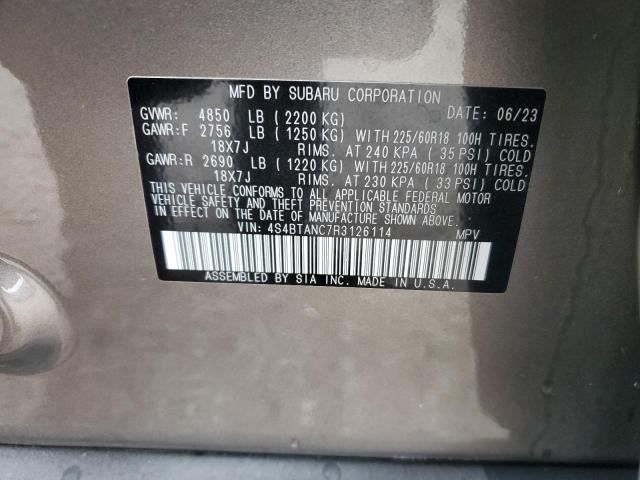2024 SUBARU OUTBACK LI 4S4BTANC7R3126114