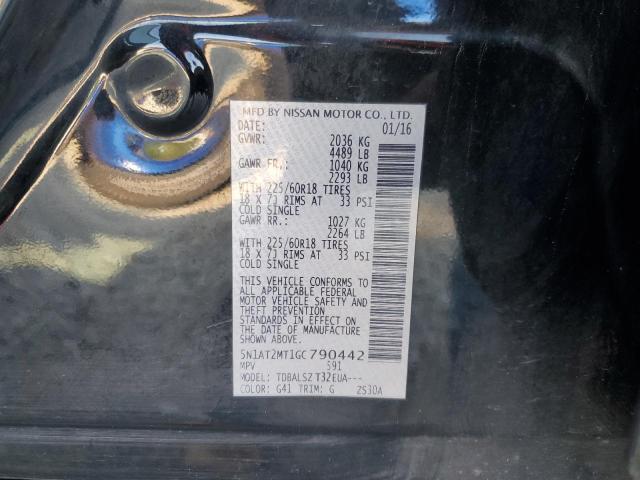 2016 NISSAN ROGUE S 5N1AT2MT1GC790442