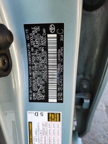 2015 TOYOTA PRIUS V - JTDZN3EU8FJ025429