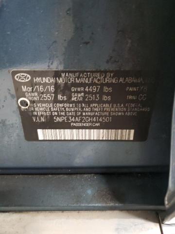 2016 HYUNDAI SONATA SPO 5NPE34AF2GH414501