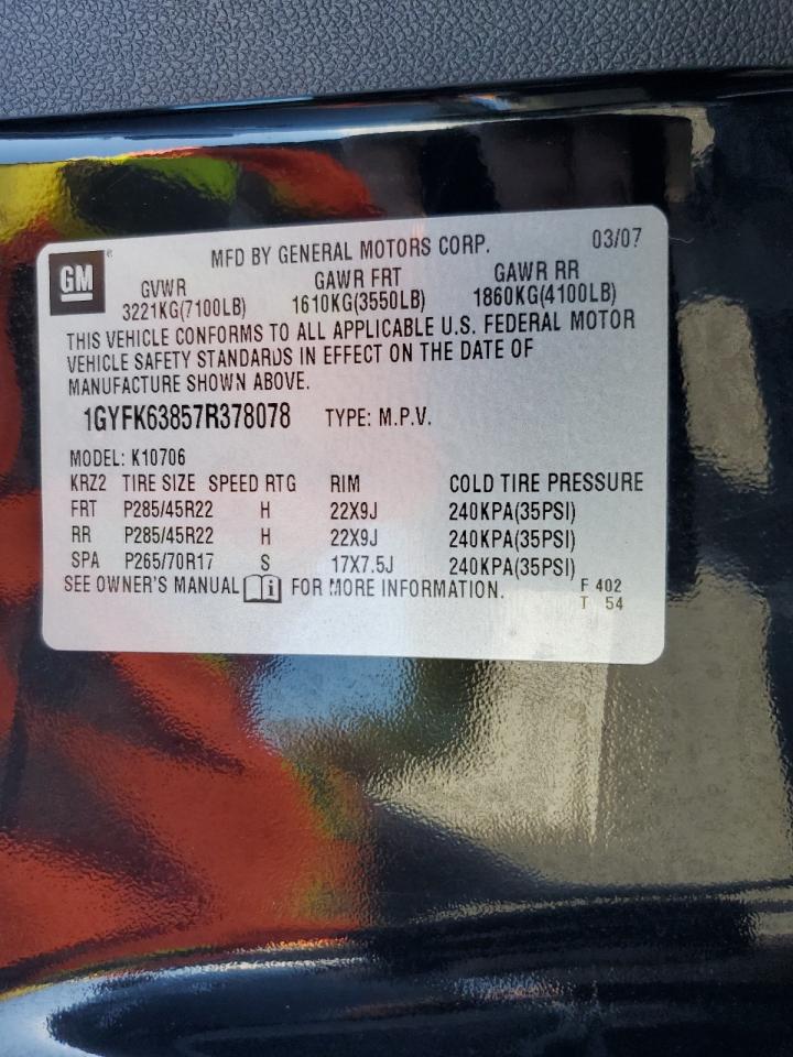 Lot #3279704917 2007 CADILLAC ESCALADE L