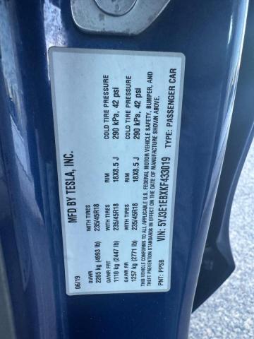 2019 TESLA MODEL 3 5YJ3E1EBXKF433019