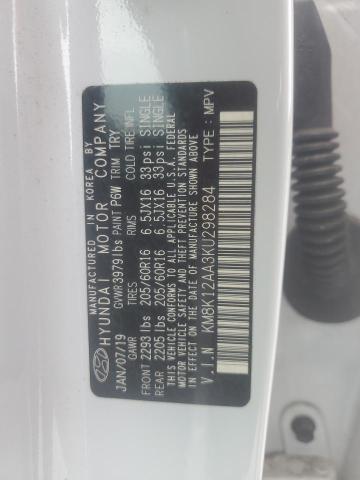 2019 HYUNDAI KONA SE KM8K12AA3KU298284