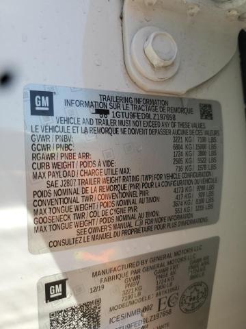 2020 GMC SIERRA K15 1GTU9FED9LZ197658