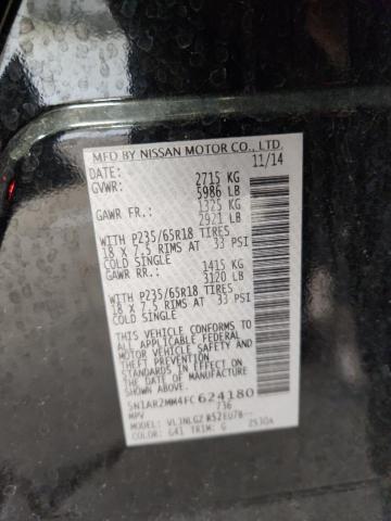 2015 NISSAN PATHFINDER 5N1AR2MM4FC624180