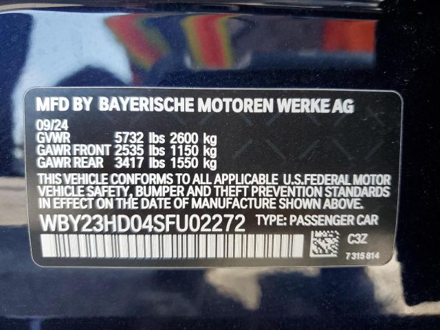 2025 BMW I4 EDRIVE WBY23HD04SFU02272