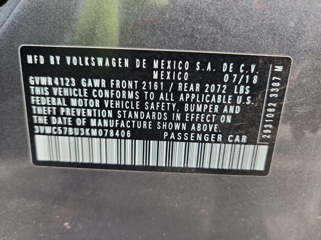 2019 VOLKSWAGEN JETTA S 3VWC57BU3KM078406