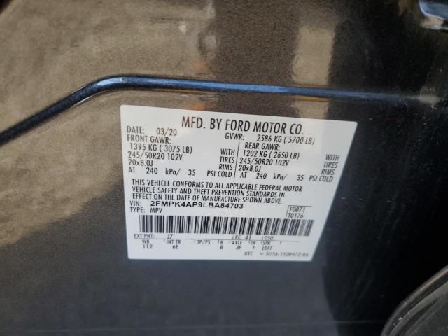 2020 FORD EDGE ST 2FMPK4AP9LBA84703