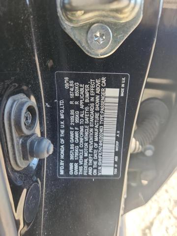 2017 HONDA CIVIC EXL - SHHFK7H74HU202463