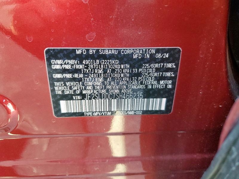 2025 SUBARU FORESTER P JF2SLDDC7SH466235