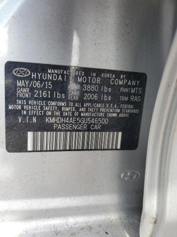 2016 HYUNDAI ELANTRA SE - KMHDH4AE5GU546500