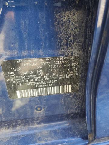 2021 HYUNDAI ACCENT LIM 3KPC34A68ME135562