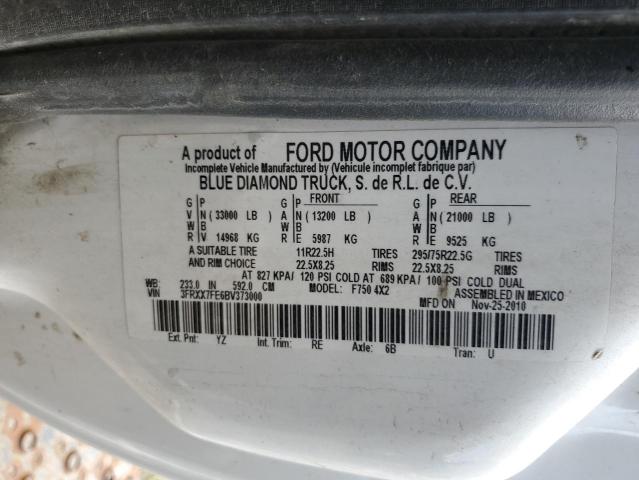 2011 FORD F750 SUPER #3282369304
