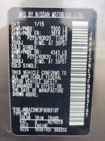 2015 INFINITI QX80 JN8AZ2NE3F9083197