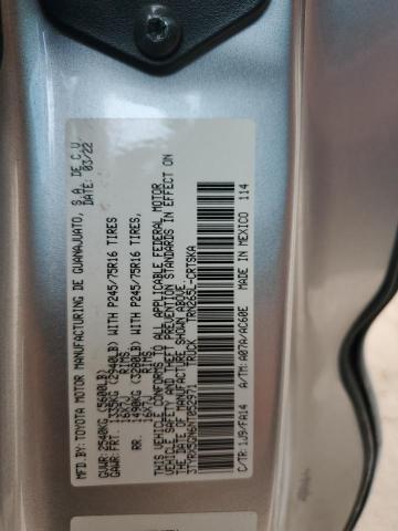 2022 TOYOTA TACOMA ACC 3TYRX5GN6NT052971