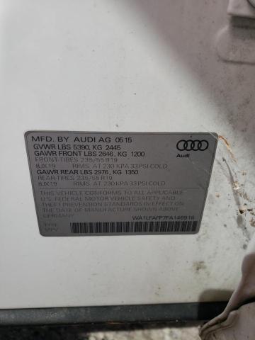 2015 AUDI Q5 PREMIUM WA1LFAFP7FA146916