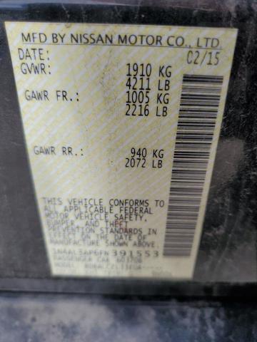 2015 NISSAN ALTIMA 2.5 1N4AL3AP6FN391553