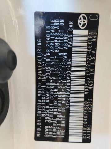 2022 TOYOTA COROLLA LE - 5YFEPMAE0NP331404