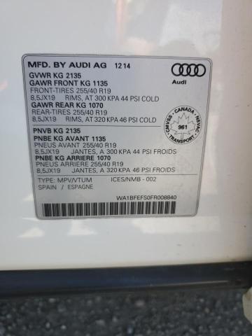 2015 AUDI Q3 PREMIUM WA1BFEFS0FR008840