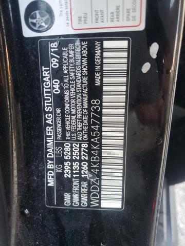 2019 MERCEDES-BENZ E 300 4MATIC - WDDZF4KB4KA547738