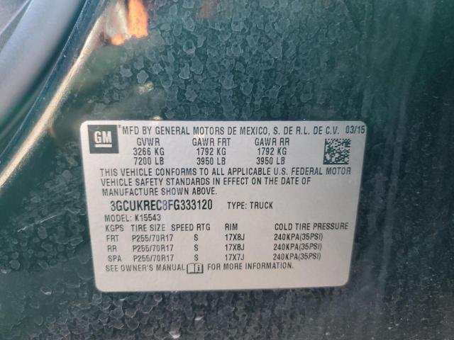 2015 CHEVROLET SILVERADO K1500 LT #3302928650