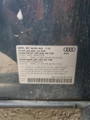 2017 AUDI Q3 PREMIUM PLUS WA1JCCFS0HR010745