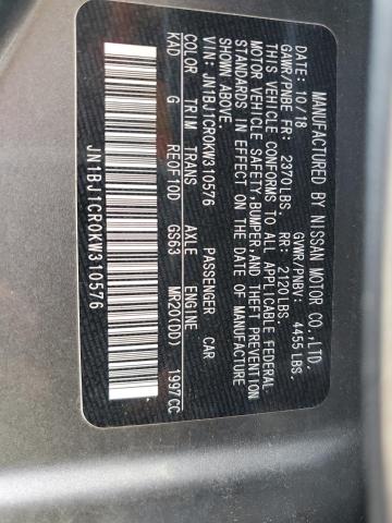 2019 NISSAN ROGUE SPOR JN1BJ1CR0KW310576