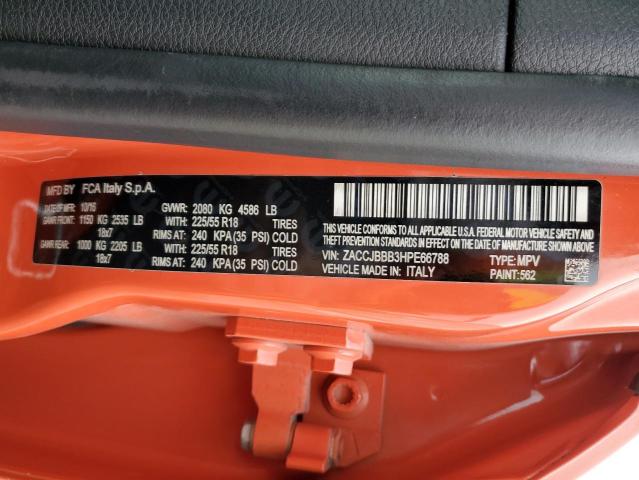 2017 JEEP RENEGADE L ZACCJBBB3HPE66788