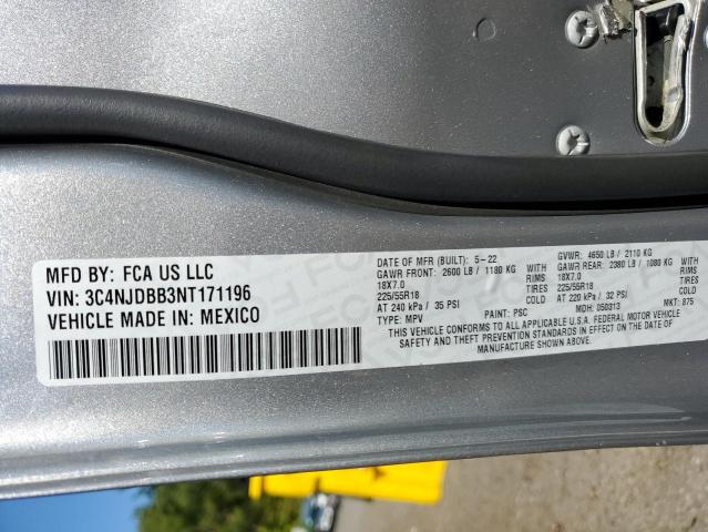 2022 JEEP COMPASS LA 3C4NJDBB3NT171196