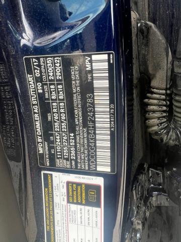 2017 MERCEDES-BENZ GLC 300 4M WDC0G4KB4HF243783