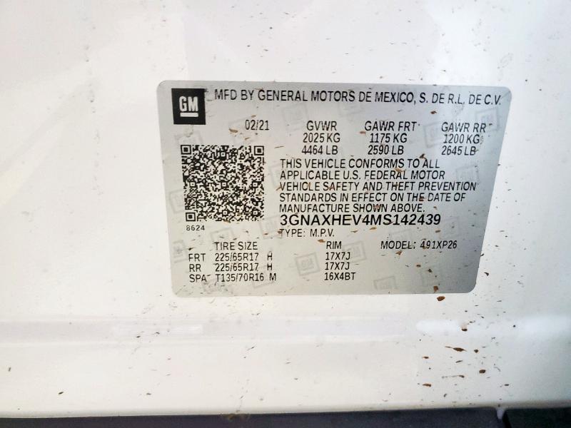 2021 CHEVROLET EQUINOX LS #3301882463