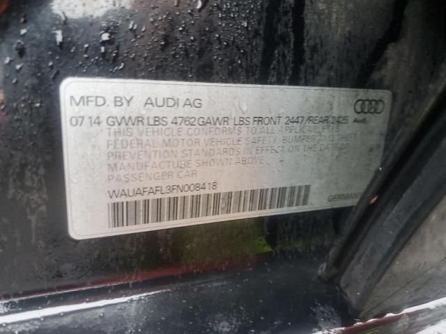 2015 AUDI A4 PREMIUM WAUAFAFL3FN008418