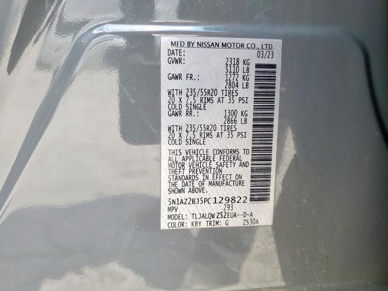 2023 NISSAN MURANO SV - 5N1AZ2BJ5PC129822