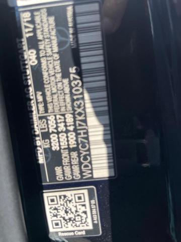 2019 MERCEDES-BENZ G 63 AMG WDCYC7HJ7KX310375