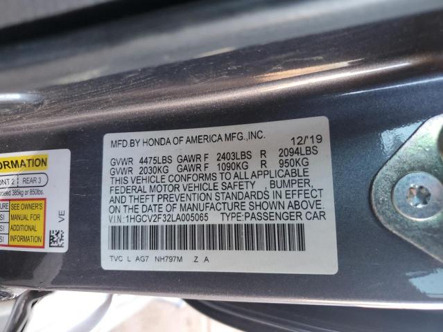 2020 HONDA ACCORD SPORT - 1HGCV2F32LA005065