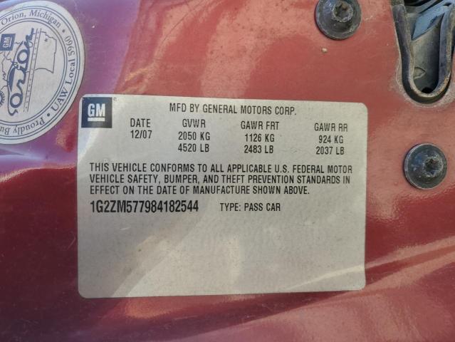 2008 PONTIAC G6 GXP #3286761308